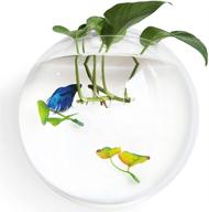 🐠 noodoky betta fish tank bowl: wall mounted small aquarium for plant fish ecosphere logo