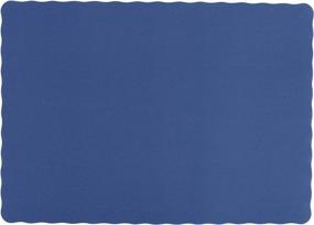 img 3 attached to 🔵 Navy Colored Paper Placemat Scalloped: Add Elegance to Your Dining Experience!