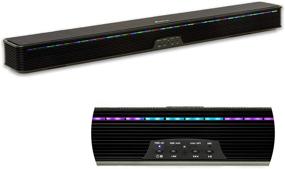 img 4 attached to 🔊 Optimal Soundbar Speaker with RGB LED Light Bar: Multiple Colors, TV Wall Mount, Bluetooth, AUX, Optical, and HDMI Connection for Ultimate Entertainment System