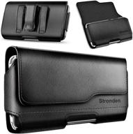 📱 stronden holster for iphone se 2020, iphone 8, 7, 6s - belt clip case with leather pouch holder - compatible with otterbox commuter/symmetry cases - apple iphone 8 belt holster for enhanced convenience logo