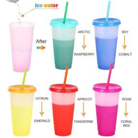 img 1 attached to 🌈✨ Ultimate Cleaning Power: Reusable Color Changing Cups for Spotless Results