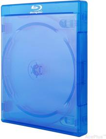 img 1 attached to 📀 Автозапчасти AcePlus Blu-ray Multi-6 для замены - 22 мм, особо толстые - прозрачная обложка-чехол - вмещает 6 дисков - серебристый нанесенный логотип (упаковка из 5 штук)