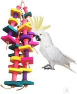 🐦 кирси натуральная деревянная игрушка для птиц: идеально подходит для средних и крупных попугаев, ара, африканских серых попугаев и других популярных видов - обязательное дополнение к каждой птичьей клетке. логотип