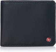 alpine swiss capacity flipout divided men's accessories for wallets, card cases & money organizers logo