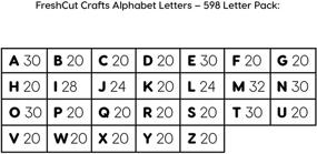 img 1 attached to 🔠 SEO-Optimized: FreshCut Crafts, Capital Letters 1.5 in. - 598 Punch-Out Paper Letters for Crafting - Sturdy Alphabet Letters