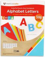 🔠 seo-optimized: freshcut crafts, capital letters 1.5 in. - 598 punch-out paper letters for crafting - sturdy alphabet letters logo