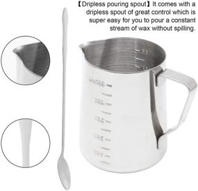 img 2 attached to PETTYOLL 600ml Candle Making Pouring Pot: Double Boiler 🕯️ Wax Melting Pot with Measuring Cups, Spoons, and Dripless Pouring Spout