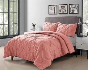 img 3 attached to 🛏️ Cathay Home 108620 Comforter-Sets, Twin, Coral: Luxurious Bedding for Ultimate Comfort