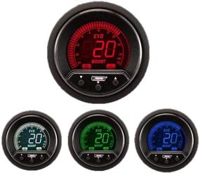 img 1 attached to 📊 Enhanced Performance Evo Series Electrical Boost Gauge 2 1/16" (52mm) - 4 Color Options: Blue, Red, Green, White