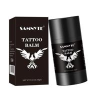 3.53oz samnyte tattoo balm: enhance, brighten, and moisturize old tattoos with natural tattoo aftercare butter lotion for healing and soothing; promotes color and refreshment logo