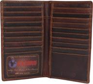 genuine leather men's wallets with multiple compartments - ideal accessories for blocking cards and organizing money logo