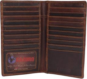 img 4 attached to Genuine Leather Men's Wallets with Multiple Compartments - Ideal Accessories for Blocking Cards and Organizing Money