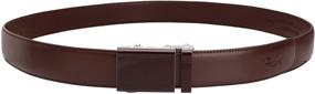 img 3 attached to Premium Falari Leather Ratchet Adjustable XL42 Men's Accessories and Belts - Top-Quality Style and Functionality