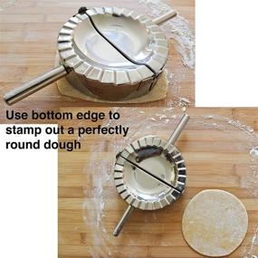 img 1 attached to 🥟 Zoie + Chloe Stainless Steel Dough Press - The Ultimate Multifunctional Tool for Dumplings, Calzones, Ravioli, Empanadas, Turnovers, and Pierogis