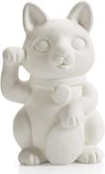 maneki neko lucky cat - diy ceramic keepsake for painting and adorning logo