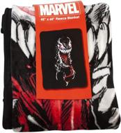🕷️ marvel venom fleece throw blanket – 60 x 40 inches – novelty home & collectible accessory for birthdays, holidays & housewarming parties logo