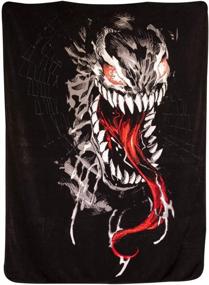 img 3 attached to 🕷️ Marvel Venom Fleece Throw Blanket – 60 x 40 Inches – Novelty Home & Collectible Accessory for Birthdays, Holidays & Housewarming Parties