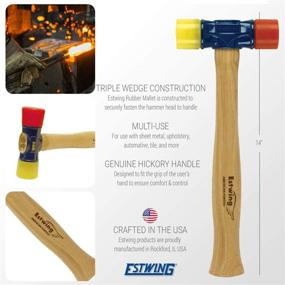 img 3 attached to 🔨 Estwing Rubber Mallet Double Face Hickory: Durable & Versatile Mallet for Precise Striking