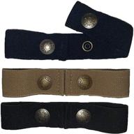 👔 dapper snapper baby & toddler adjustable belt- boy's 3pack: navy, beige, and black - easy-fit belt solution for stylish kids logo