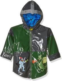 img 1 attached to Kidorable Dragon Knight Raincoat Grey: Perfect Boys' Clothing for Rainy Adventures!