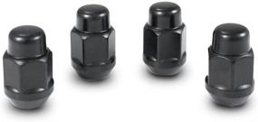 img 1 attached to High-quality Gorilla Automotive 91147BCB Acorn Bulge Black Chrome Lug Nuts - Durable & Sleek Design (14mm x 1.50 Thread Size)