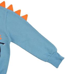 img 1 attached to 🦖 Dinosaur Sweatshirt Toddler T Shirt: Boys' Clothing in Fashion Hoodies & Sweatshirts - Discover Stylish Choices!