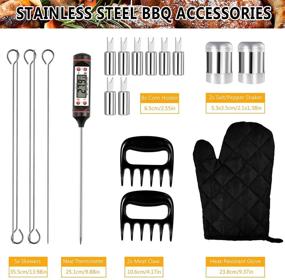 img 3 attached to 🔥 Harnestle BBQ Grill Accessories: 25-Piece Stainless Steel Grilling Tool Set with Carry Bag - Complete BBQ Utensils Kit - Perfect Gifts for Men, Women, Backyard, Barbecue