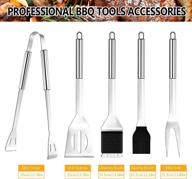 🔥 harnestle bbq grill accessories: 25-piece stainless steel grilling tool set with carry bag - complete bbq utensils kit - perfect gifts for men, women, backyard, barbecue logo