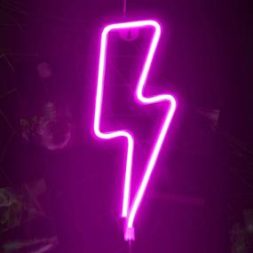 img 3 attached to Neon Signs for Ramadan Festival: Funpeny LED Pink Lightning, Ideal Table & Desk Decorations for Indoors, Home Bedroom. USB Charging & Battery Operated.