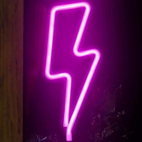 img 1 attached to Neon Signs for Ramadan Festival: Funpeny LED Pink Lightning, Ideal Table & Desk Decorations for Indoors, Home Bedroom. USB Charging & Battery Operated.