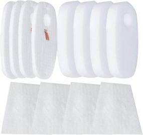 img 4 attached to 🧼 HIFROM Replacement Foam & Filter Kit for Rocket DeluxePro HV319Q, HV320, HV320W, HV321, HV324Q and Rocket TruePet HV322 - Includes Post-Motor & Pre-Motor Filter (4 Pack), Parts #1080FTV320 1084FTV320