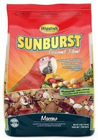 img 2 attached to 🦜 Higgins Sunburst Gourmet Blend Macaw Parrot Bird Food: 3 lb. Bag for Optimal Nutrition and Health of Large Parrots