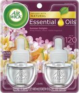 🌞 air wick plug-in scented oil 2 refills - summer delights, essential oils, air freshener logo