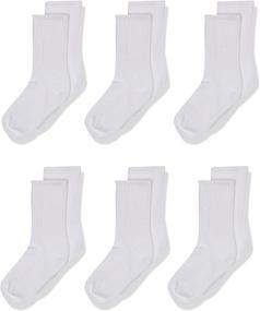 img 4 attached to Jefferies Socks Girls' Half-Cushion Seamless Socks - Pack of 6: Comfortable and Durable Footwear for Girls