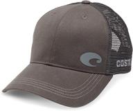 🧢 costa del mar trucker hat - graphite, one size логотип