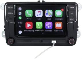 img 4 attached to 🚗 RCD330 Carplay MIB Car Radio Replacement for Volkswagen Golf 5 6 MK5 MK6 Tiguan CC Polo Passat 6RD 035 187B by Amzparts