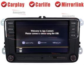 img 3 attached to 🚗 RCD330 Carplay MIB Car Radio Replacement for Volkswagen Golf 5 6 MK5 MK6 Tiguan CC Polo Passat 6RD 035 187B by Amzparts