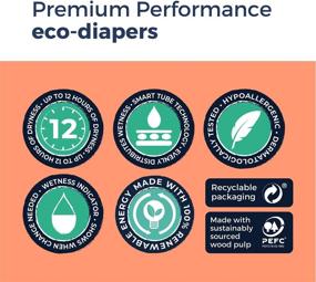 img 1 attached to Premium Performance Eco Diapers Size 4 | Mum & You Nappychat | 38 Diapers | 🌿 Leak Protection, Smart Tube Technology | Hypoallergenic, Dermatologically Tested | 100% Recyclable | No Lotion, Perfume or Dyes