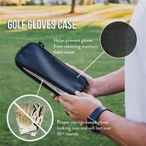 img 1 attached to Enhance Your Golf Game with Stripebird Golf Performance Gloves Holder Case - Ultimate Moisture-Free Storage and Protection for Your Gloves - Includes Convenient Golf Bag Clip!