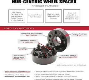 img 3 attached to 🔧 Колесные адаптеры высокого качества: набор из 2 шт. конверсия 6x139.7 мм в 6x135 мм для колес Ford на грузовик Chevy (толщина 1,75 дюйма)