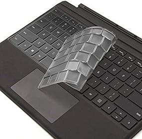img 3 attached to 🔆 Клавиатурная крышка VFENG Premium Ultra Thin для Microsoft Surface Pro 7 (2019), Surface Pro 6 (2018), Surface Pro 5 (2017), Surface Pro 4 - Защитная пленка из мягкого TPU, US Layout