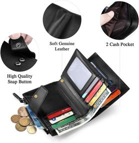 img 1 attached to Genuine Leather Men's Wallets/Card Cases/Money Organizers with Enhanced Blocking Capacity and Removable Accessories