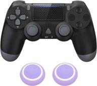 🎮 zamia gaming wireless controller for ps4: bluetooth remote gamepad with dual shock – classic black логотип