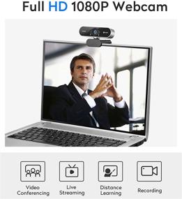 img 2 attached to 🎥 IFROO FHD 1080P Webcam: Crystal Clear Video, Noise-Canceling Mic, Wide-Angle Lens for Desktops & Laptops - Plug and Play for Skype, Zoom, YouTube, Windows/Mac OS - Perfect for Live Streaming, Recording, Gaming