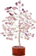 ✨ fashionzaadi amethyst feng shui bonsai money tree: healing crystals gemstone trees | natural stone home & office table décor for health & prosperity | size 7-8 inch (silver wire) logo