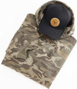 img 1 attached to Venado Heavyweight Camo Hoodie for Men with Hidden Security Pocket & V-Neck Opening