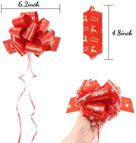 img 2 attached to 3 Otters Christmas Bows - 24PCS Pull Bows, 6.2inch Gift Ribbon Accessory for Xmas Present Wrapping