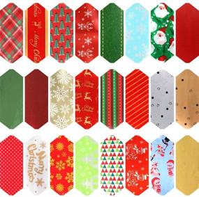 img 3 attached to 3 Otters Christmas Bows - 24PCS Pull Bows, 6.2inch Gift Ribbon Accessory for Xmas Present Wrapping