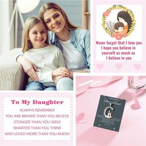 img 3 attached to 🎁 Christmas Gifts for Daughter and Granddaughter: Personalized Necklace for Girls