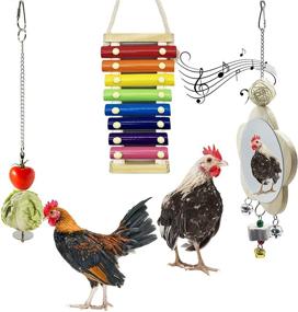 img 4 attached to Deloky Chicken Xylophone Toy with 8 Metal Keys: Interactive Musical Fun for Kids